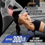 Yes4All High-Density EPP Round Back Roller Foam, Exercise Foam Roller for Yoga, Pilates & Stretching - 12, 18, 24, 36 inch