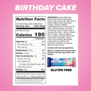 Pure Protein Bars, High Protein, Nutritious Snacks to Support Energy, Low Sugar, Gluten Free, Birthday Cake, 1.76 oz, Pack of 12 (Packaging May Vary)