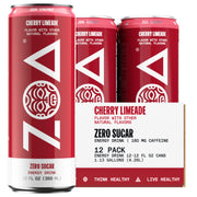 ZOA Zero Sugar Energy Drinks, Pineapple Coconut - Sugar Free with Electrolytes, Healthy Vitamin C, Amino Acids, Essential B-Vitamins, and Caffeine from Green Tea - 16 Fl Oz (12-Pack)