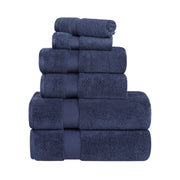 Superior Zero Twist 100% Cotton Bathroom Towels, Super Soft, Fluffy, and Absorbent, Premium Quality 6 Piece Towel Set with 2 Washcloths, 2 Hand Towels, and 2 Bath Towels, Coral