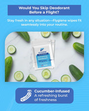 Underarm Wipes for Men & Women – Compact, TSA-Approved, & Convenient Travel Wipes for On-the-Go Freshness - Deodorant Wipes Individually Wrapped – 10 Packs