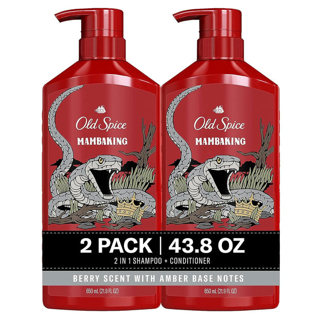 Old Spice Swagger 2-in-1 Shampoo and Conditioner Set for Men, Cedarwood Lime Scent, Healthier, Fuller, More Moisturized Looking Hair, Barbershop Quality, 29.2 Fl Oz Each, Twin Pack