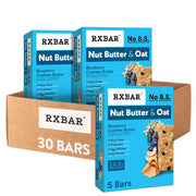 RXBAR Nut Butter and Oat Protein Bars, Protein Snacks, Snack Bars, Blueberry Cashew Butter, 23.2oz Box (12 Count)