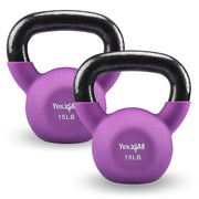 Yes4All Kettlebells 5lbs-65lbs & Kettlebell Sets Adjustable Weights, Kettlebell for Weight Training, Home Workout Equipment with Secure Grip for High Rep, Exercise Equipment