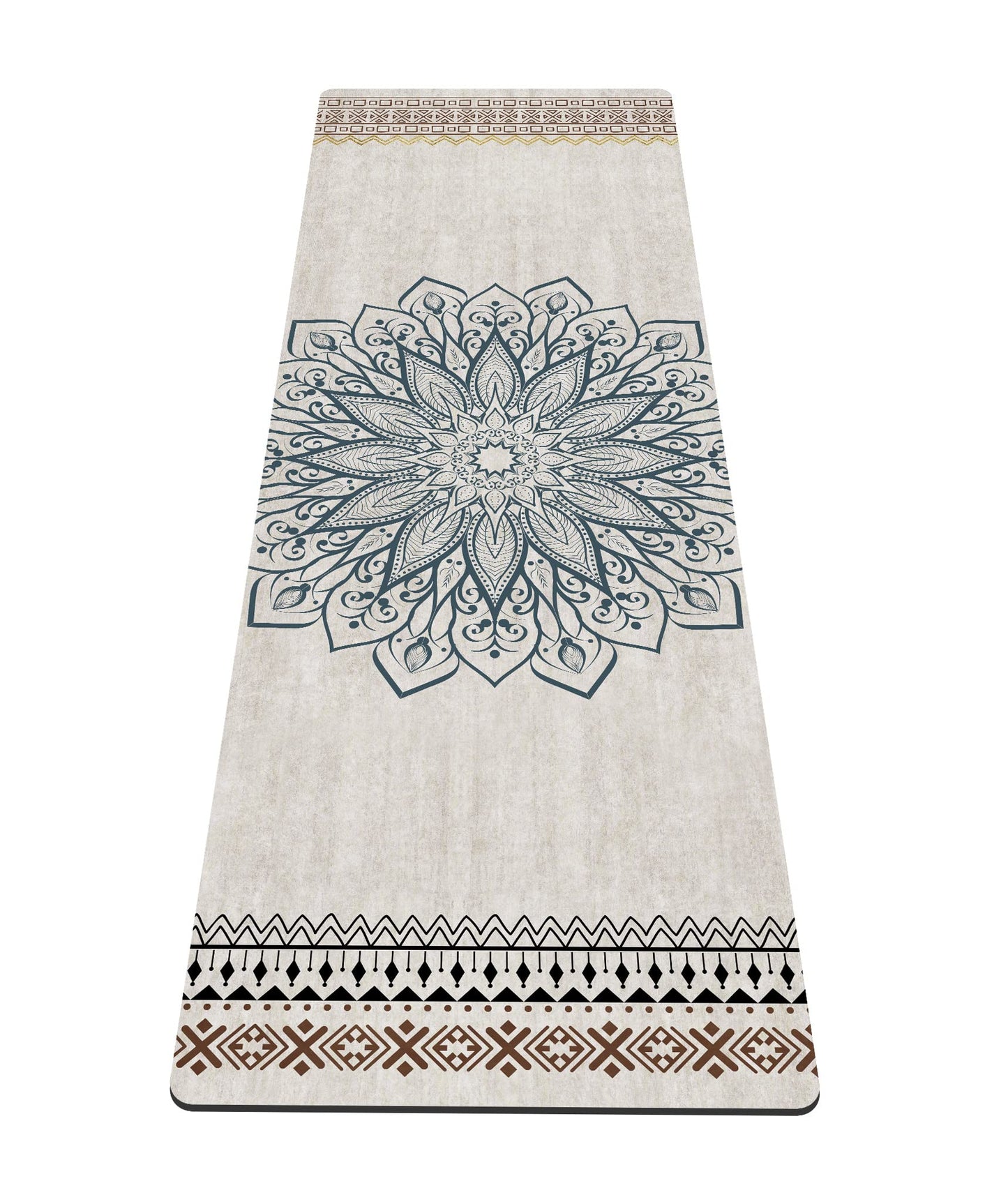 nuveti Yoga Mat Print Extra Thick TPE Non Slip Fitness Exercise Mat with Carrying Bag,72"x24" Extra Thick 6MM Exercise & Workout Mat for Yoga, Pilates Fitness and Floor Exercises