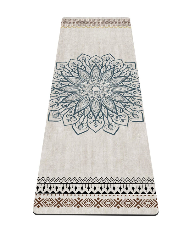 nuveti Yoga Mat Print Extra Thick TPE Non Slip Fitness Exercise Mat with Carrying Bag,72"x24" Extra Thick 6MM Exercise & Workout Mat for Yoga, Pilates Fitness and Floor Exercises