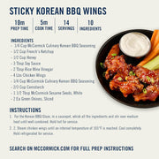 McCormick Culinary Seasoning, Korean BBQ Gochujang Style, No MSG Added, Gluten Free, For Culinary & Professional Kitchens, 24.5 oz