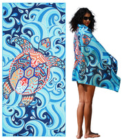 Microfiber Thin Lightweight Beach Towel Sand Free Quick Dry Absorbent Compact Towels for Swimming Pool Camping Beach Accessories Large Easy Pack Travel Things for Vacation Essentials Adult Gift