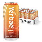 Yerbaé Energy Seltzer - Variety Performance Pack. No Sugar/Calories/Carbs. Energized by Yerba Mate Naturally Caffeinated Plant-Based, Healthy Alternative to Coffee/Sugary Sodas, Pack of 12, 12oz cans