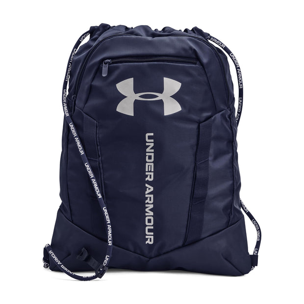 Under Armour Unisex-Adult Undeniable Sackpack , Black (001)/Metallic Silver , One Size Fits Most