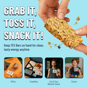 YES Bar – Black Sesame Sea Salt – Plant Based Protein, Decadent Snack Bar – Vegan, Paleo, Gluten Free, Dairy Free, Low Sugar, Healthy Snack, Breakfast, Low Carb, Keto Friendly (Pack of 6)