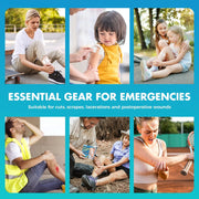 Sutures Butterfly Bandaids - 4 Pcs Laceration Closure Kit - Surgical Laceration Repair Without Sew - Quick Clot -Emergency Wound Closures Device (PU)