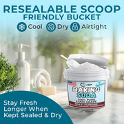 TradeGrade Pure Baking Soda Powder – 1 Gallon Bucket, Sodium Bicarbonate Powder | Premium Food-Grade for Baking, Bread, Cookies & More | Baking Soda for Cleaning, Natural Cleaner & Deodorizer (1 Gallon)