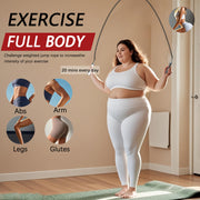 Mogold Weighted Jump Ropes for man&women fast clip interchangeable 1/4LB 1/2LB 1LB heavy jump ropes , Ball Bearing Design – Weighted, Length Adjustable,Ergonomics Grip for fitness weight loss & More