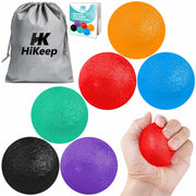Stress Balls for Adults (6 Pack), Grip Strength Trainer, Hand Strengthening Devices, Hand Exercisers for Strength, Exercise Balls Physical Therapy, Wrist Finger Strengthener, Forearm Exerciser