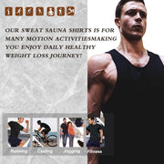 Sauna Sweat Suits Shirt Vest Waist Trainer for Men Compression Workout Shapewear Excersize Gym Clothes Working Out