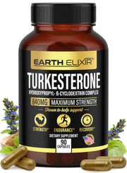 Turkesterone & Ecdysterone – Natural Testosterone Support, 2-in-1 High Potency Turkesterone Supplement for Men & Women with 95% Beta Ecdysterone - Made in USA & 3rd Party Tested - 180 Capsules