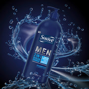 Suave Men Shampoo and Conditioner 2 in 1 Ocean Charge Refreshing, Cleanse and Conditions Hair, 40 oz Pack of 3