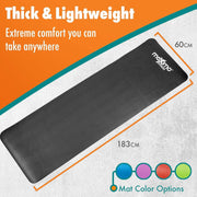 Maximo Fitness Yoga Mat - Multipurpose Exercise Mat for Men, Women and Kids, Ideal Non Slip Workout Mats for Yoga, Pilates, Gym Exercise with Carrying Strap
