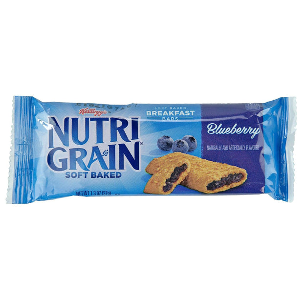 Kellogg's Nutri-Grain Cereal Bars (Blueberry, 1.3 oz Packages, Pack of 48)