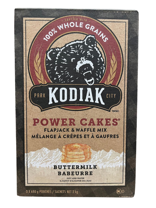Kodiak Cakes Power Cakes Variety Pack - Protein Pancake Mix Just Add Water - 100% Whole Grain Flapjack and Protein Waffle Mix - Buttermilk (2, 20oz) and Chocolate Chip (1, 18oz) Pancake Mix Bulk