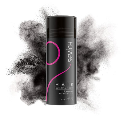 SEVICH Hair Fibers for Thinning Hair, Hair Building Fibers Instantly Thicker & Fuller Look,Hair Powder for Men & Women 25g Dark Brown