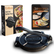 Tortillada – Premium Tortilla Press Cast Iron with Recipes E-Book (12 Inch)