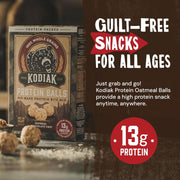 Kodiak Cakes Oatmeal Protein Ball Mix, Chocolate Chip, High Protein, 100% Whole Grains, (Pack of 6)