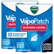 Vicks VapoPatch, Wearable Mess-Free Aroma Patch, Soothing & Comforting Non-Medicated Vicks Vapors, For Adults & Children Ages 6+, 5ct (2 pack)