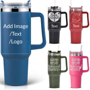 Personalized Photo 20oz 30oz Stainless Steel Tumbler,Custom Coffee Tumbler Cup With Lid And Strawstraw Vacuum Insulated With Text Photo Logo (PERSONALIZED)