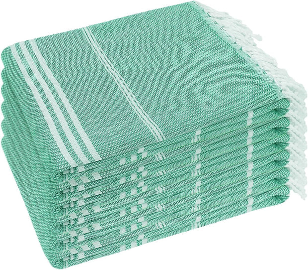 Turkish Beach Towel 6 Pack Beach Towels 36"x71" Beach Towel Oversized Sand Free Turkish Towel Quick Dry Bath Towels Teal