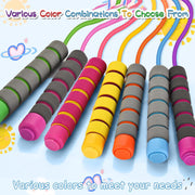 Jump Rope For Kids,Jump Rope Kids,Adjustable Soft Skipping Rope,Toddler Jump Rope With Skin-Friendly Foam Handles For Kids, Boys,Girls,Women, Men,Exercise Activity,Outdoor Fitness