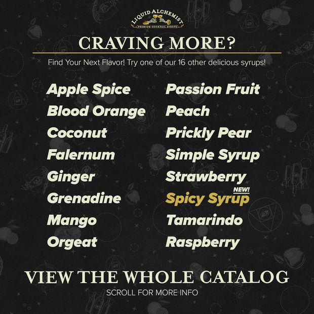 Liquid Alchemist Raspberry Syrup for Drinks - Real Ingredients Make our Raspberry Puree for Drinks the Perfect Drink Mixer - Our Cocktail Syrup is Non-GMO & Vegan (25.4 oz)