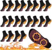 10Pairs Tourmaline Thermal Circulation Magnetic Self-heating Shaping Socks,Foot Massage Slimming Health Sock for Men Women