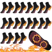 10Pairs Tourmaline Thermal Circulation Magnetic Self-heating Shaping Socks,Foot Massage Slimming Health Sock for Men Women