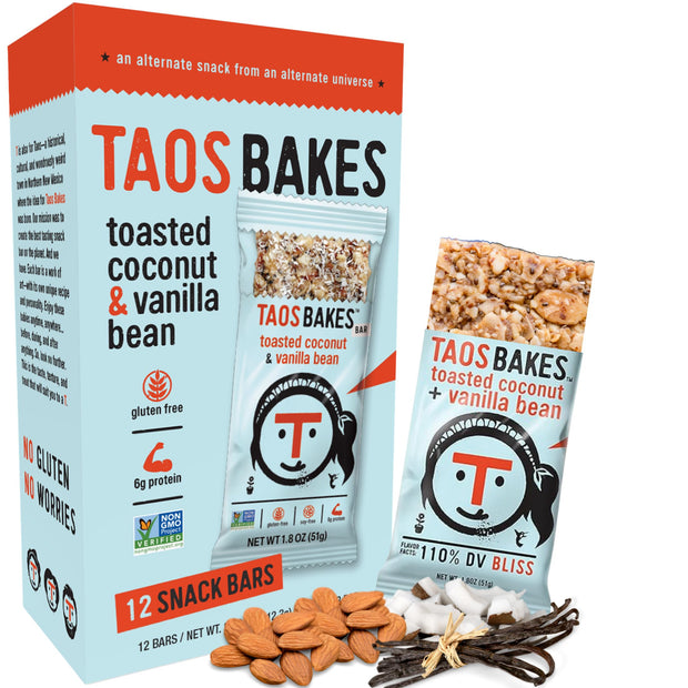 Taos Bakes - Variety Pack - Breakfast Bars - High Protein and High Fiber packed Granola Bars - Gluten Free & Non-GMO - Healthy Snacks for Adults & Kids – Trail Mix Bars - 12 Pack, 1.8oz ea