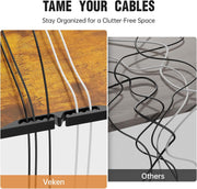 Veken 47.2" Standing Desk Electric, Height Adjustable Sit Stand Up, Wood Desktop, Work Home Office, Computer PC Table, Writing Rising Desks, Brown