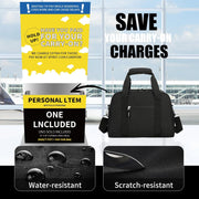 Small Gym Bag 14 inch, Mini Duffel Bag for Women & Men, Carry On Lightweight for Travel Sport - Black