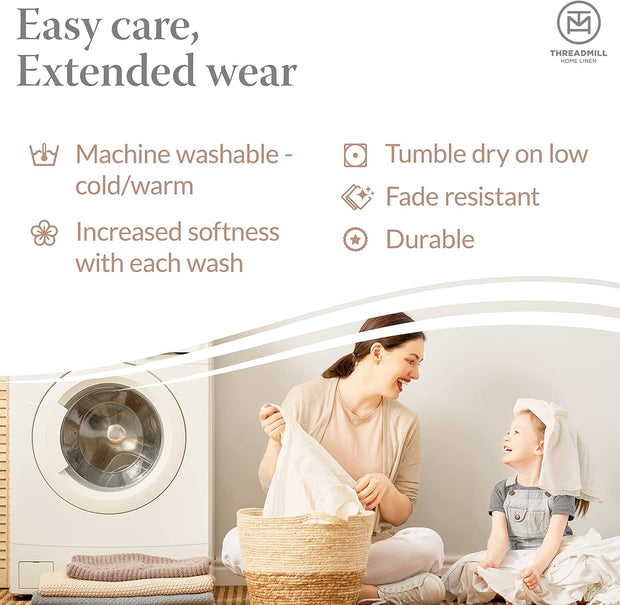 Threadmill 5-Star Hotel 500 Thread Count Best Bed Sheets, 100% Cotton Sheets Set for Queen Bed, Smoother Than Egyptian Cotton Claims, 4 Pc Set with Deep Pockets (Dark Grey)