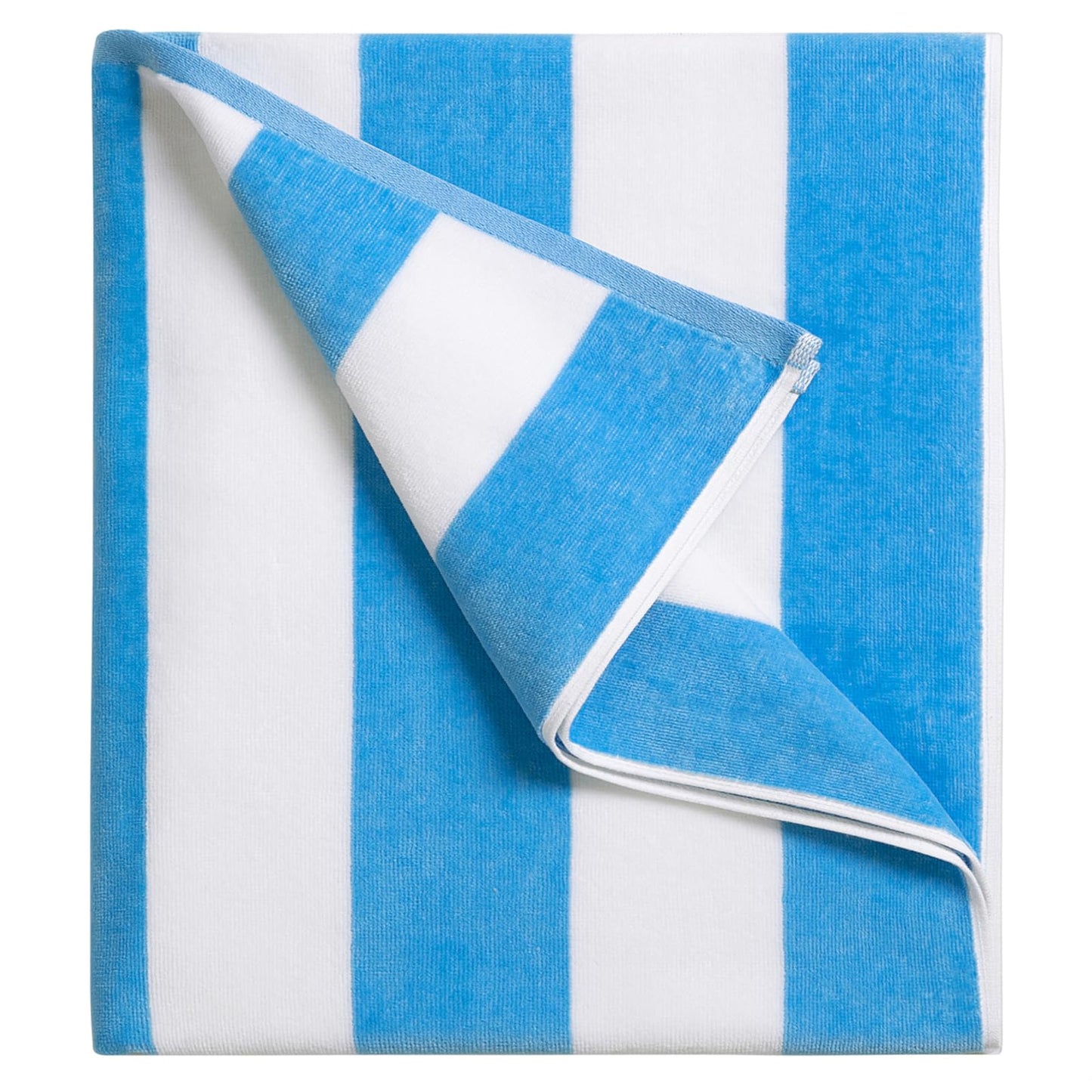 LULUHOME Large Oversized Beach Towel - Big Cotton 36 x 70 Inch Striped Pool Towel, Large Cabana Soft Swimming Towel for Adult Men Women,Chiffon