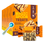 MAGIC SPOON Treats - High Protein, Low Carb, Keto Friendly, Low Sugar, Gluten Free, Crispy Protein Bar Cereal Bar, On-The-Go Healthy Snack (Chocolate PB, 8 Bars)