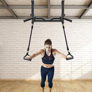 SELEWARE Heavy Duty Welded Pull Up Bar, Versatile Doorway Wall Mount, Joist Mounted, and Ceiling Mounted Chin Up Bars, Thick Metal Sturdy Construction for Full Body Workouts Support 500 lbs