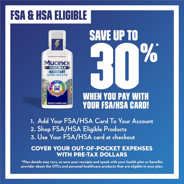 Mucinex Maximum Strength Fast-Max Cold & Flu and Nightshift, All-in-One Multi Symptom Relief Liquid, 6 Fl Oz - 2 Count (Pack of 1)