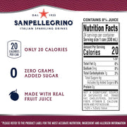 Sanpellegrino Zero Grams Added Sugar Pomegranate & Orange Italian Sparkling Drink, 24 Pack Of 11.15 Fl Oz Cans, Sanpellegrino Italian Sparkling Drinks, Low-Calorie Fruit Juice Beverages