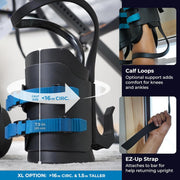 TEETER EZ-Up Inversion & Chin-Up System - Doorway Pull-up Workout Bar and Gravity Boots for Fitness, Stretching, and Back Pain Relief