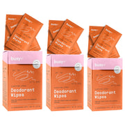 Refresh Line Deodorant Wipes - 15ct Deodorant for Women with Zinc, Probiotics & Prebiotics - Individually Wrapped - Sweat Wipes to Naturally Cleanse Skin & Remove Sweat & Odor