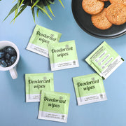 Timgle 100 Pcs Travel Deodorant Wipes Individually Wrapped Armpit Antiperspirant Deodorant Sweat Body Wipes for Women Men Teens Sports Travel Cleanse Skin and Underarm Excessive Sweating(Cucumber)