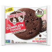Lenny & Larry's The Complete Cookie, Big Time Brownie, Soft Baked, 8g Plant Protein, Vegan, Non-GMO, 2 Ounce Cookie (Pack of 12)