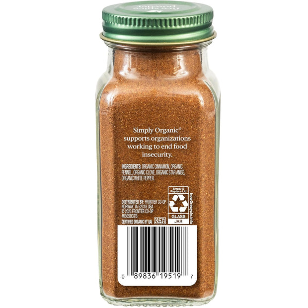 Simply Organic Italian Seasoning, 0.95 Ounce, Organic Herbs, Oregano, Majoram, Thyme, Rosemary, Basil, Sage, Kosher, NonGMO