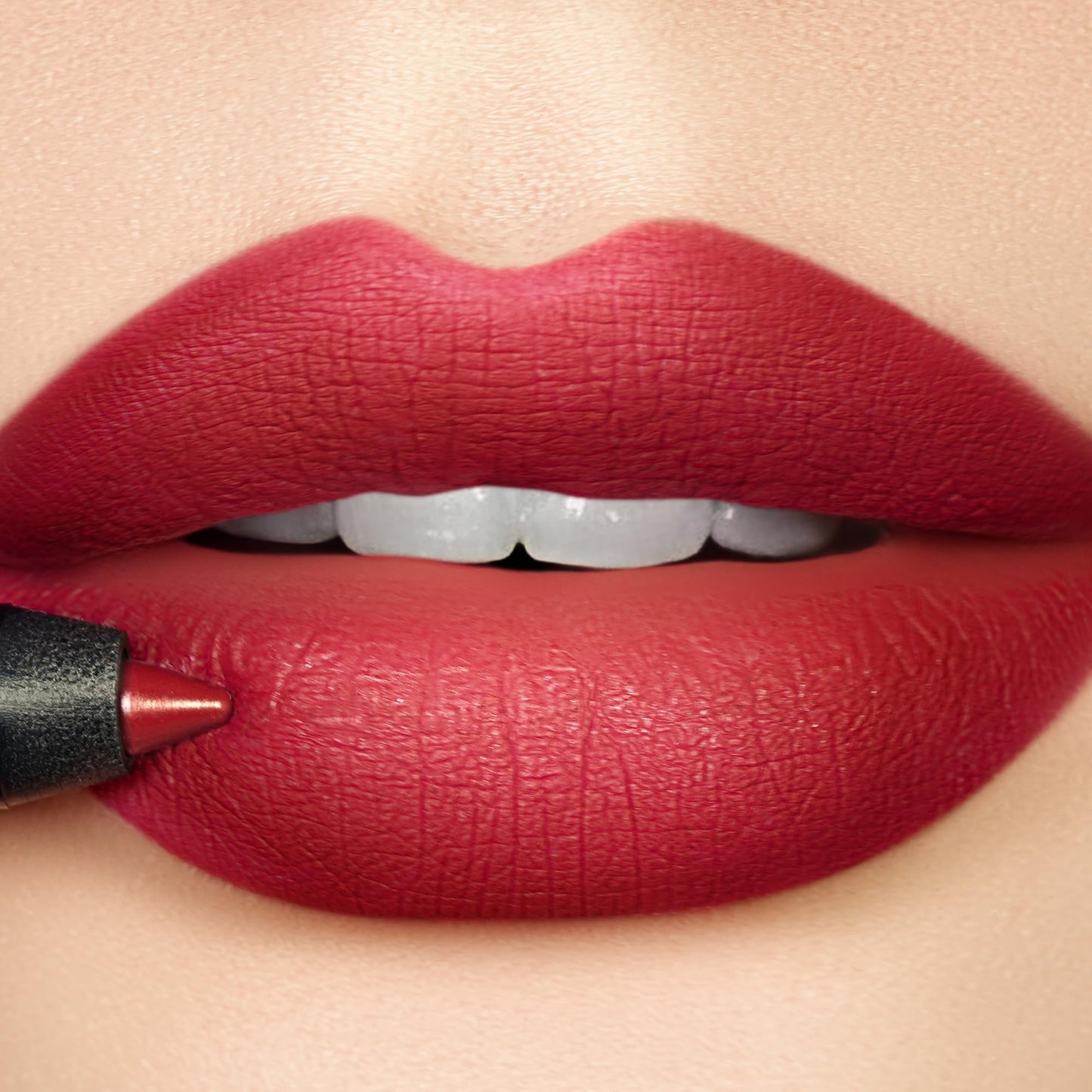 K7L Dark Pink Lip Crayon (Vegan) - Long Lasting and Waterproof - Buff